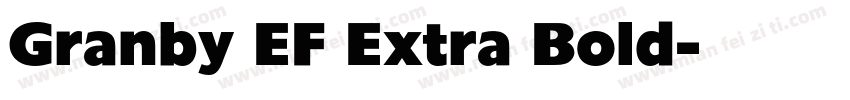 Granby EF Extra Bold字体转换